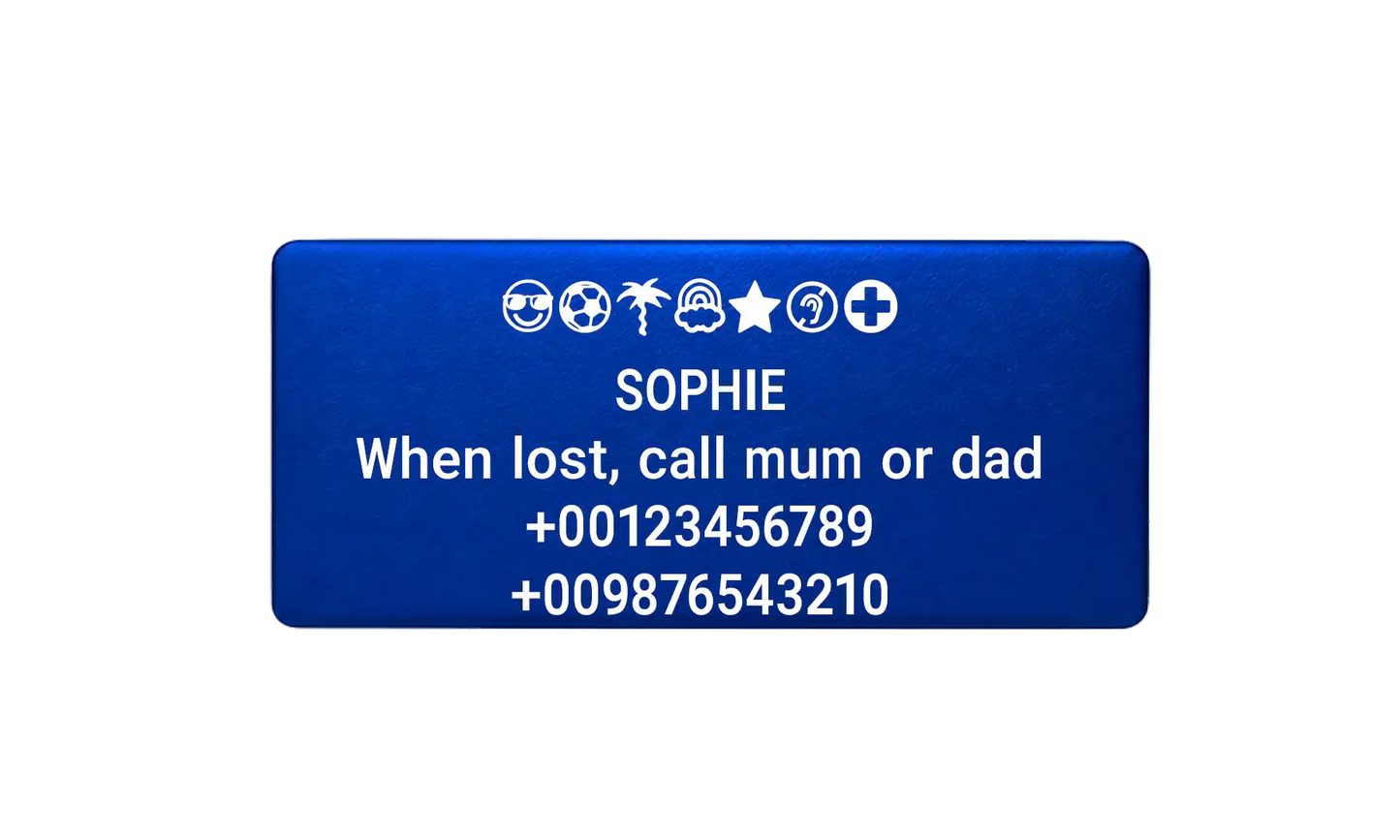 Naamplaatje (30x16mm)