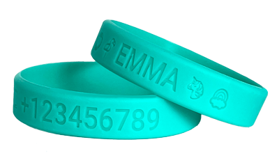 Aqua SOS armband kind watervast met naam en gravure