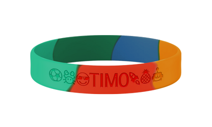 Beachvibes SOS armband kind met naam en telefoonnummer
