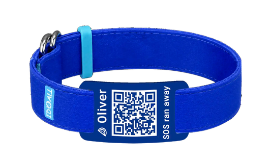 Blauw QR-code