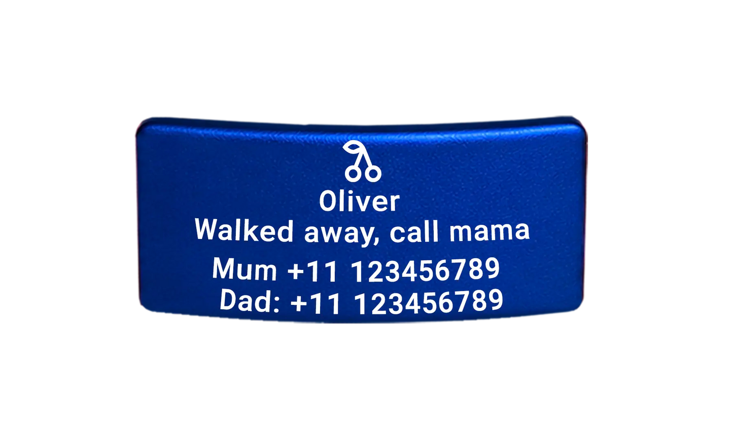 Naamplaatje (30x16mm)