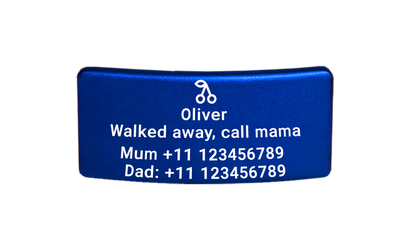 Naamplaatje (30x16mm)