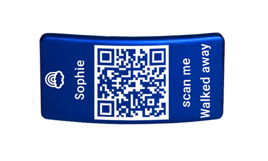 Naamplaatje (30x16mm) QR-code