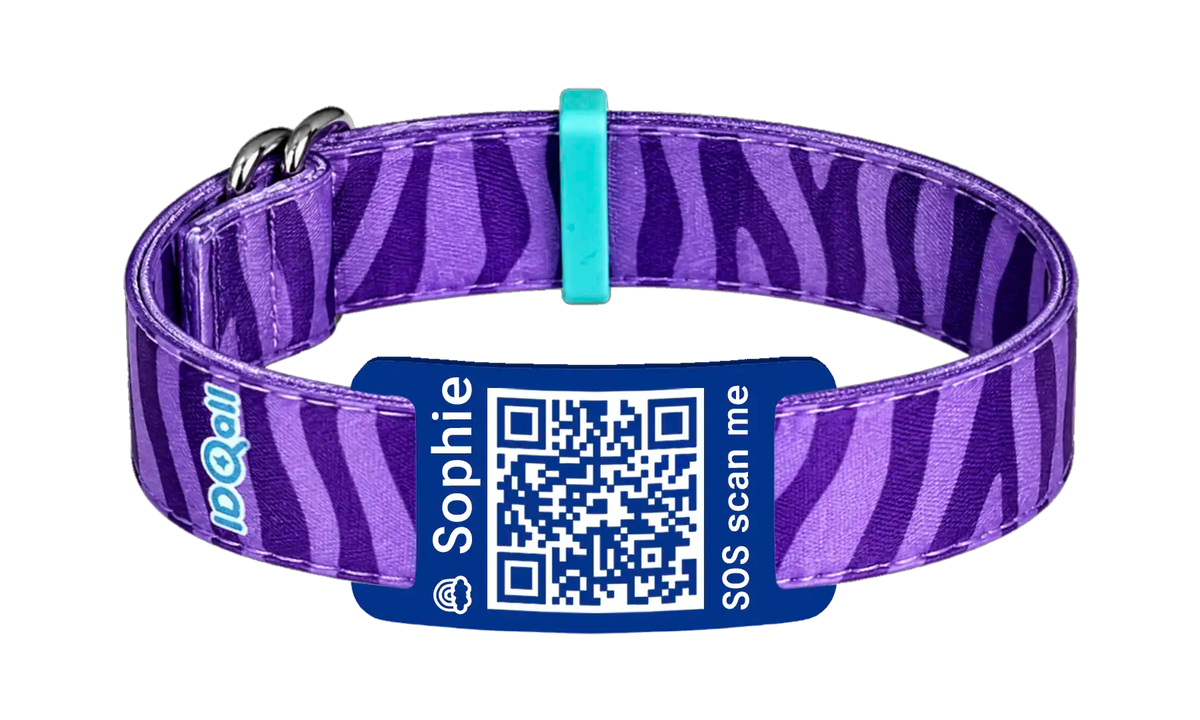 Zebra Lila QR-code
