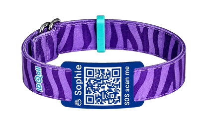 Zebra Lila QR-code