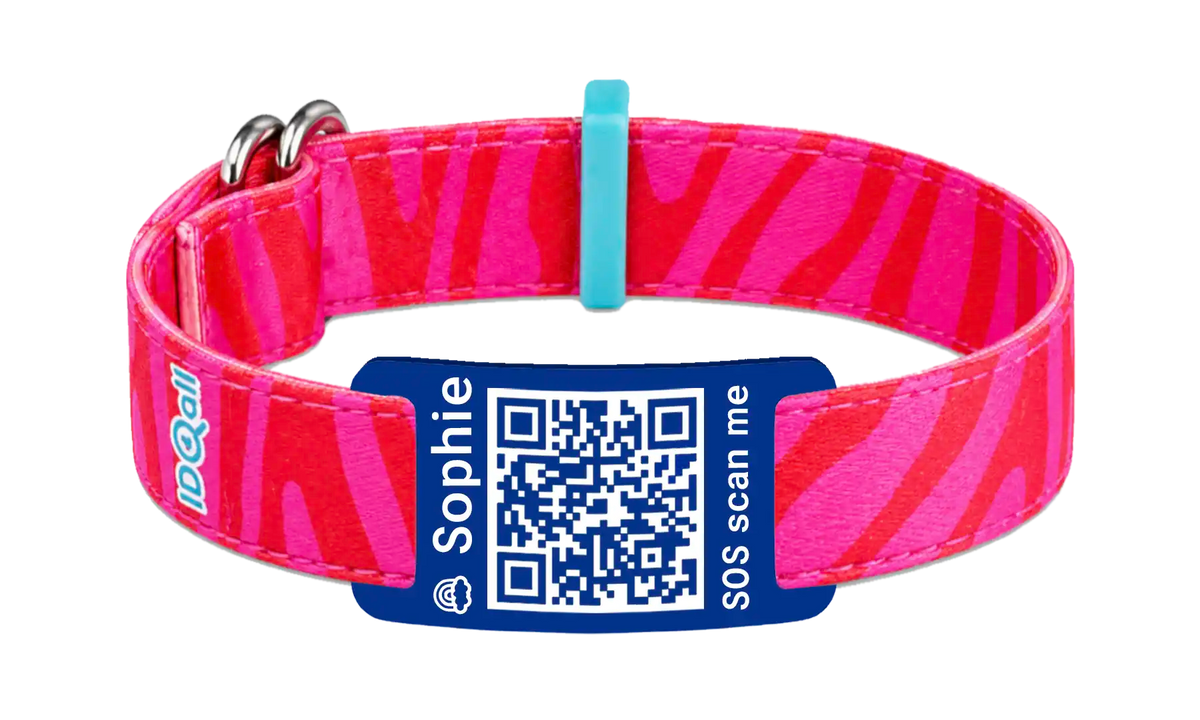 Zebra Roze QR-code