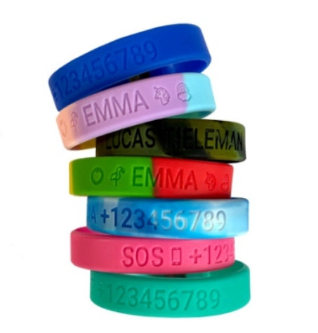 Custom SOS Bracelets Kids Collection